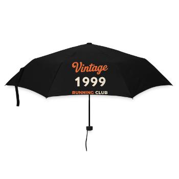 Vintage 1999 Running Club Geburtstag Geschenkidee - Regenschirm (klein) - Schwarz - Vorne