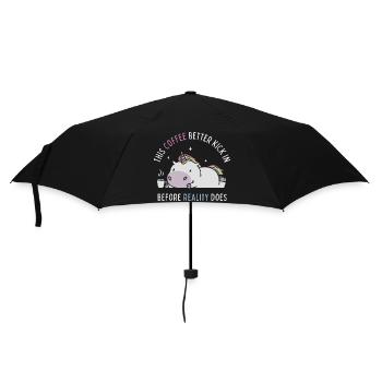Coffee Before Reality - Umbrella (small) - black - Front