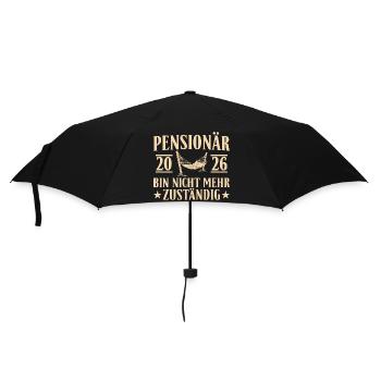 Pensioner 2026 - No longer responsible Retirement - Umbrella (small) - black - Front