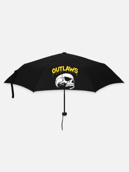 Outlaws Skulls Drip Graphic - Regenschirm (klein) - Schwarz