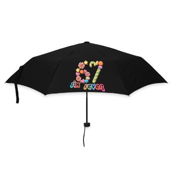 67 meme Candy Carousel Whimsy - Umbrella (small) - black - Front