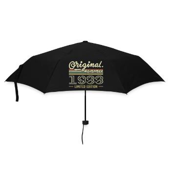 Novembre 1988 - Cadeau Anniversaire Novembre 1988 - Parapluie standard - noir - Devant