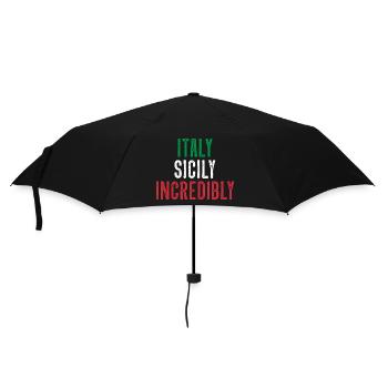 Italien Sizilien Unglaublich - Regenschirm (klein) - Schwarz - Vorne