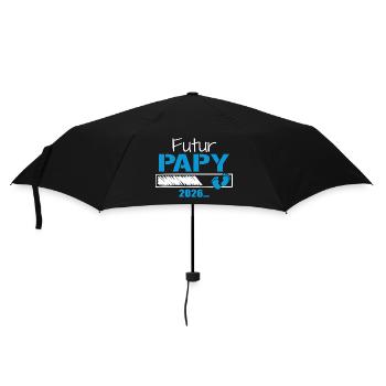 Futur Papy 2026 Cadeau Bientôt Grand-Père - Parapluie standard - noir - Devant