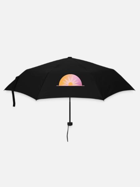 Pastel Sunrise - Umbrella (small) - black