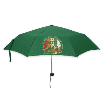 March 2011 Vintage 2011 Retro Birthday Gift - Umbrella (small) - bottlegreen - Front