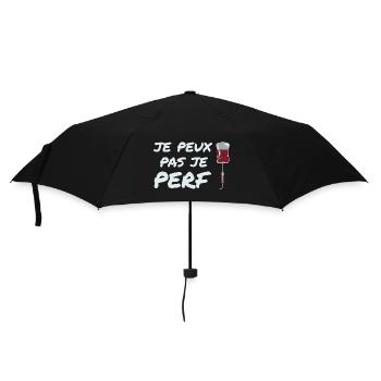 Ich kann nicht perf, Krankenschwester Humor Geschenkidee - Regenschirm (klein) - Schwarz - Vorne