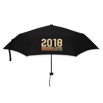 Jahrgang 2018 Geburtstag - 2018 Jahrgang 2018 Geschenk - Regenschirm (klein) - Schwarz - Vorne