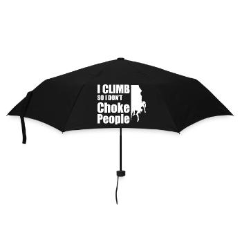 Mountain Climber Nature Adventure - Umbrella (small) - black - Front