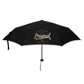 Original 1996 Geburtstagsgeschenk 1996 - Regenschirm (klein) - Schwarz - Vorne