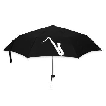 Saxophonist Saxophone - Design - Umbrella (small) - black - Front