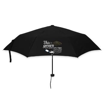 Halibut anglers in Norway/Iceland bigger boat - Umbrella (small) - black - Front