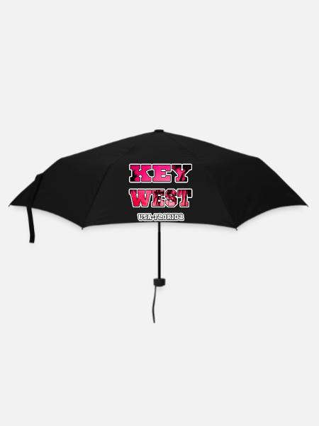 Key West Florida Palmen Urlaub souvenir Erinnerung - Regenschirm (klein) - Schwarz