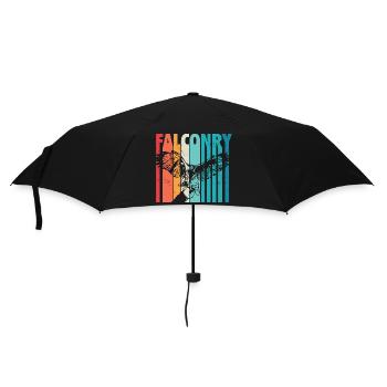 Fauconnerie - Parapluie standard - noir - Devant
