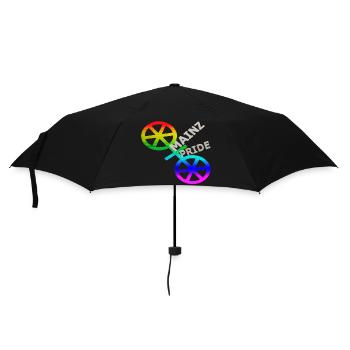 CSD Mainz Gay Pride armoiries roues à six branches - Parapluie standard - noir - Devant
