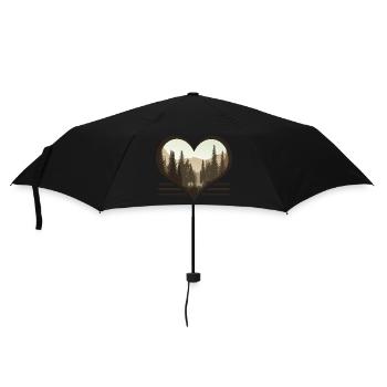 I Love Outdoors - The Great Outdoor Adventure - Umbrella (small) - black - Front