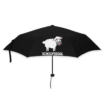 Schwäbisch Schoofseggl - Regenschirm (klein) - Schwarz - Vorne