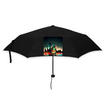 Wake Up Wach Auf - Regenschirm (klein) - Schwarz - Vorne