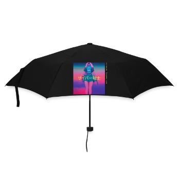 Cyber Guerrier Cyberkrieger - Parapluie standard - noir - Devant