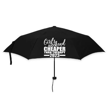 Week-end des filles moins cher que la thérapie 2023 - Parapluie standard - noir - Devant