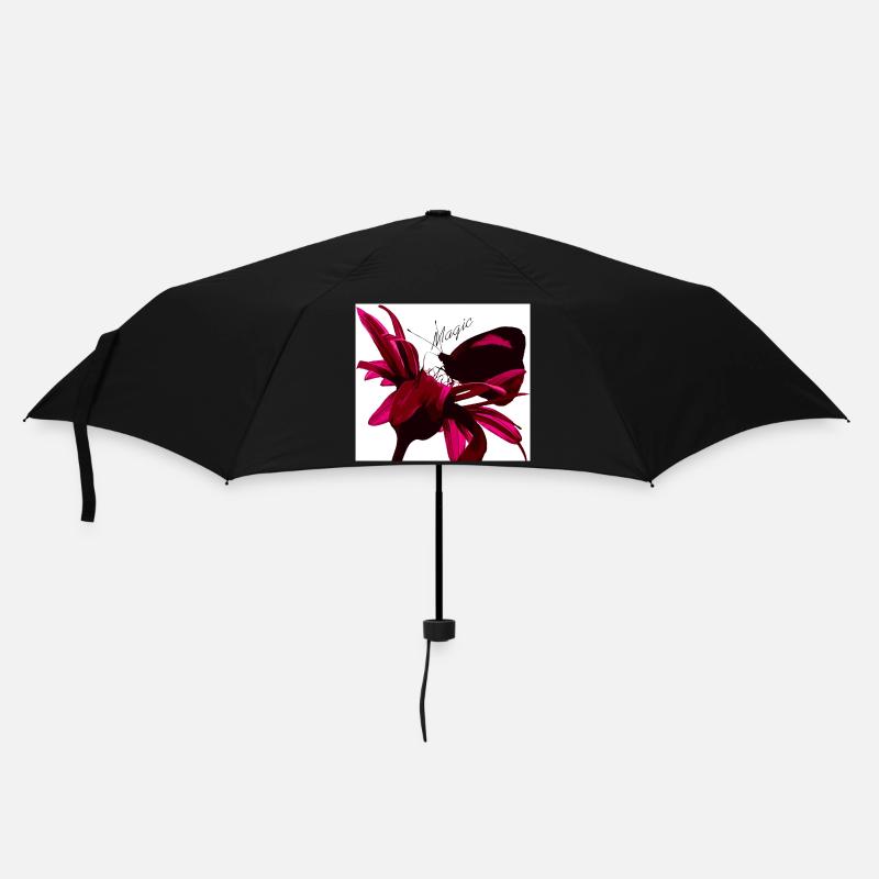 Magic butterfly red - Umbrella (small) - black
