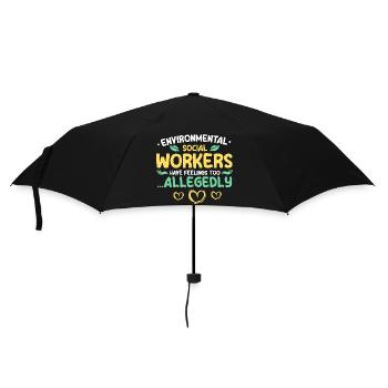 Sozialarbeiter Social Worker Beruf Sozialpädagoge - Regenschirm (klein) - Schwarz - Vorne