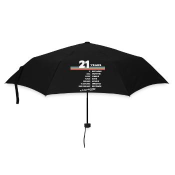 21ème Anniversaire Millésime 21 ans Retro 252 - Parapluie standard - noir - Devant