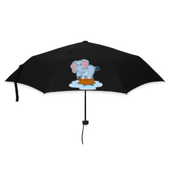 Elephant Water - Umbrella (small) - black - Front