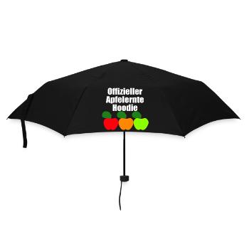 Offizieller Apfelernte Hoodie - Regenschirm (klein) - Schwarz - Vorne