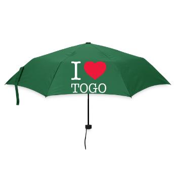 I LOVE TOGO - Umbrella (small) - bottlegreen - Front