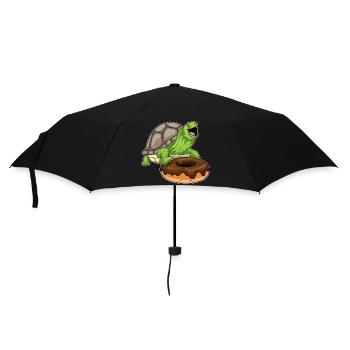Beignet Tortue - Parapluie standard - noir - Devant