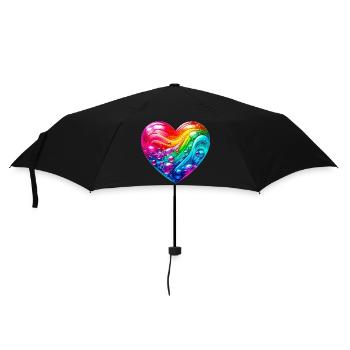 Colorful Heart - Umbrella (small) - black - Front