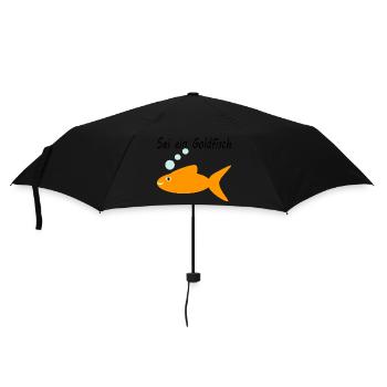 Be a goldfish - Umbrella (small) - black - Front