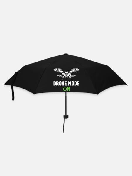 Drohnen-Modus Ein - Regenschirm (klein) - Schwarz