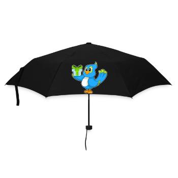 Papagei Geburtstag Paket - Regenschirm (klein) - Schwarz - Vorne