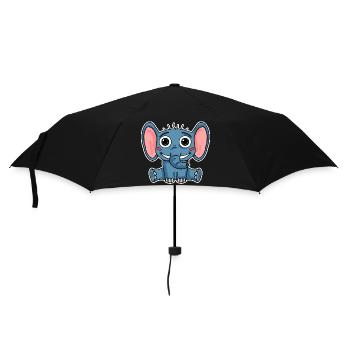 Elephant - Umbrella (small) - black - Front