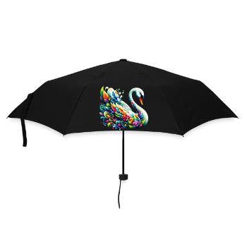 Cygne - Parapluie standard - noir - Devant