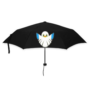 Bird Halloween Ghost - Umbrella (small) - black - Front