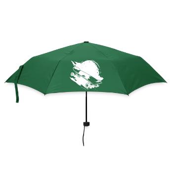 Skateboard Drawing - Umbrella (small) - bottlegreen - Front