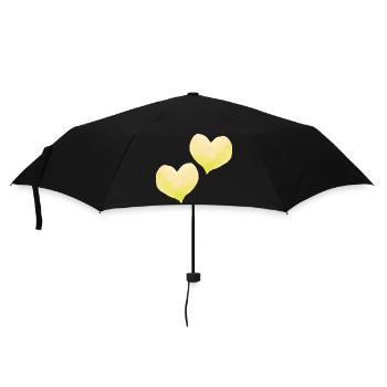 Hearts Love In Love Wedding - Umbrella (small) - black - Front