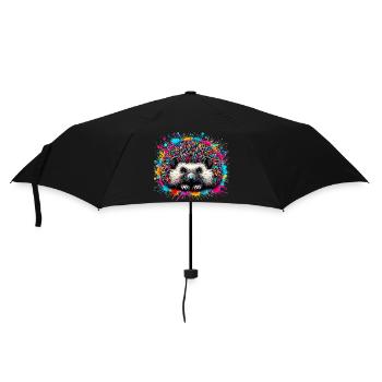 Hedgehog - Umbrella (small) - black - Front