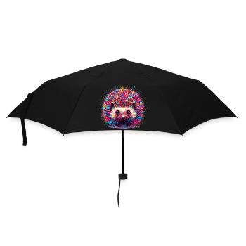 Hedgehog - Umbrella (small) - black - Front