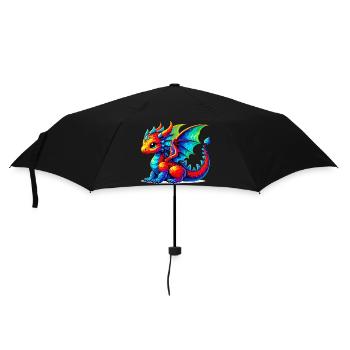 Dragon - Umbrella (small) - black - Front