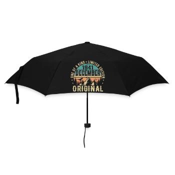 Legends Birthday December 1941 Born Gift - Umbrella (small) - black - Front
