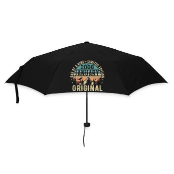 Birthday Gift January 2000 - January 2000 - Umbrella (small) - black - Front