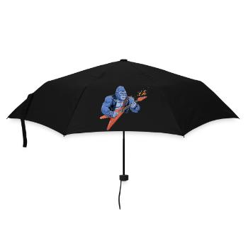 Rockin' Gorilla - Umbrella (small) - black - Front