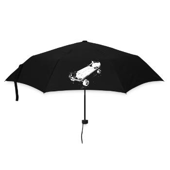 Skateboard Skizze - Regenschirm (klein) - Schwarz - Vorne