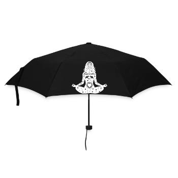 Yoga Art #18 - Umbrella (small) - black - Front