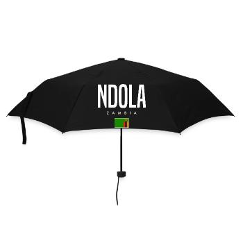 Ndola, Zambia - Umbrella (small) - black - Front