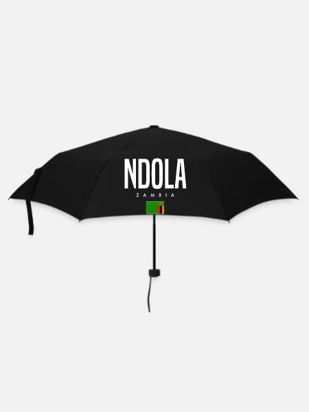 Ndola Sambia - Regenschirm (klein) - Schwarz
